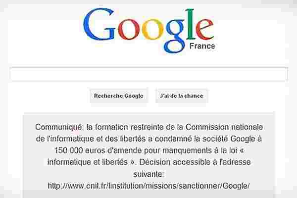 法国法院迫使Google在首页上轻描淡写